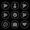 Gray On Black Icons By Arjun Arora 1.3.3