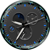 Cadran de montre de minuterie mondiale 1.0