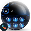 Spheres Blue Contacts＆Dialer Theme 10.0