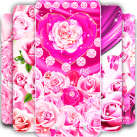 Pink rose silk live wallpaper 16.0