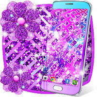 Purple glitter live wallpaper 16.0