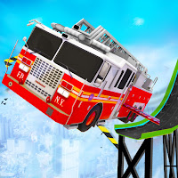 بازی Fire Truck Transform Racing Mega Ramp Stunts 2.2.6