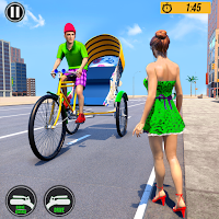 Bicycle Tuk Tuk Auto Rickshaw: New Driving Games 5.0 и выше