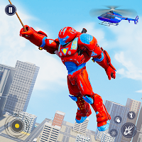 फ्लाइंग फायर हीरो गेम्स: फ्लाइंग रोबोट क्राइम सिटी 1.0.9