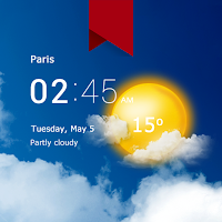 Transparent clock weather (Ad-free) 5.3.1