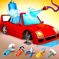 Kids Sports Car Wash Cleaning Garage 1.14