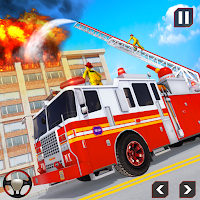 Firefighter Truck Driving Sim: Fire Truck Games 22