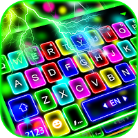 Thunder Neon Lights Keyboard Theme 1.0