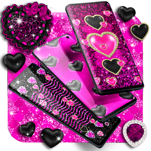 Download Black pink glitter wallpapers 27.0 Apk for android