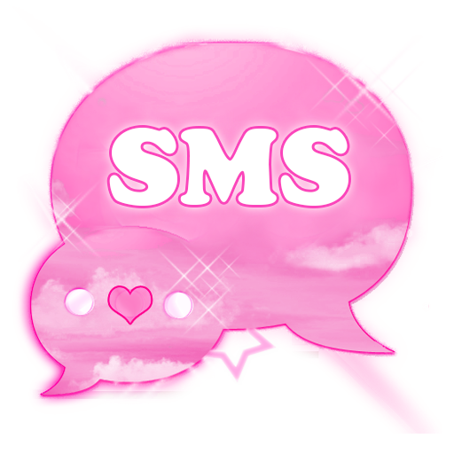 Download Clouds Pink Theme GO SMS 2.5 Apk for android