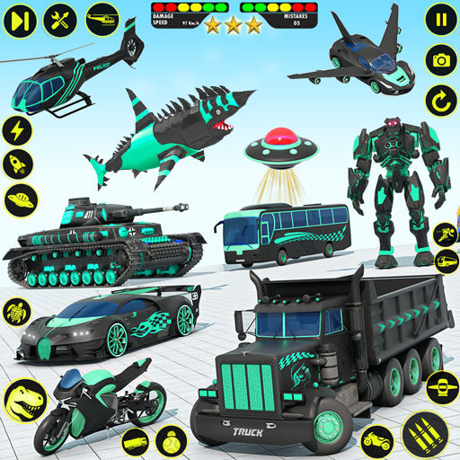 Download Dragon Robot Police Car Games 1.63 Apk for android