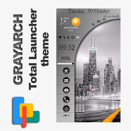 Download GrayArch для Total Launcher 1.5 Apk for android