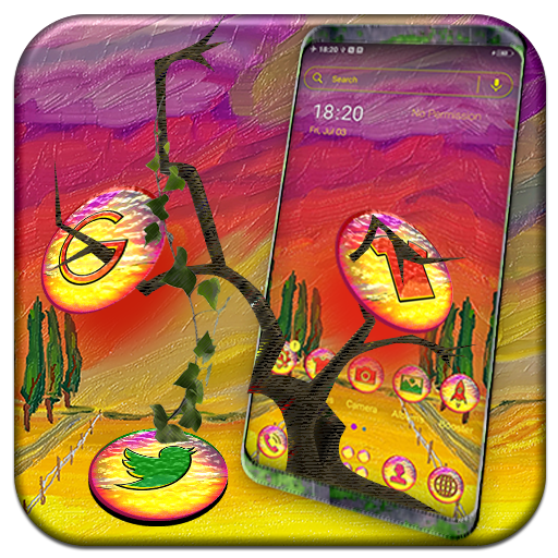 Download Oil Painting Nature Launcher 2.1.2 Apk for android