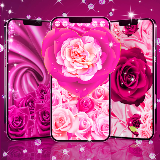 Download Pink rose silk live wallpaper 27.0 Apk for android