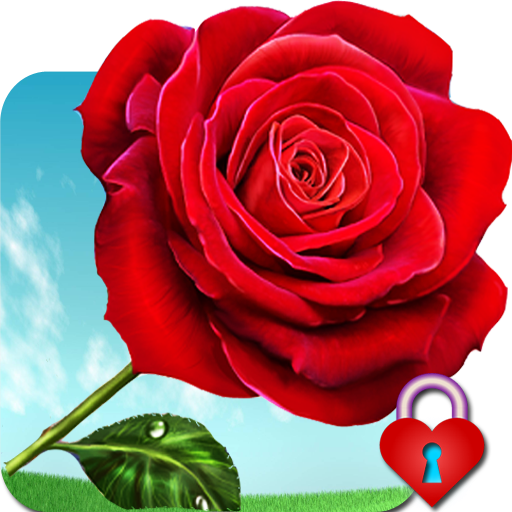 Download Red Rose Heart Pin Lock Screen 16.3 Apk for android