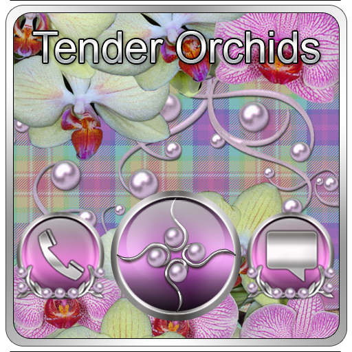 Download Tender Orchids Go Locker theme 3 Apk for android