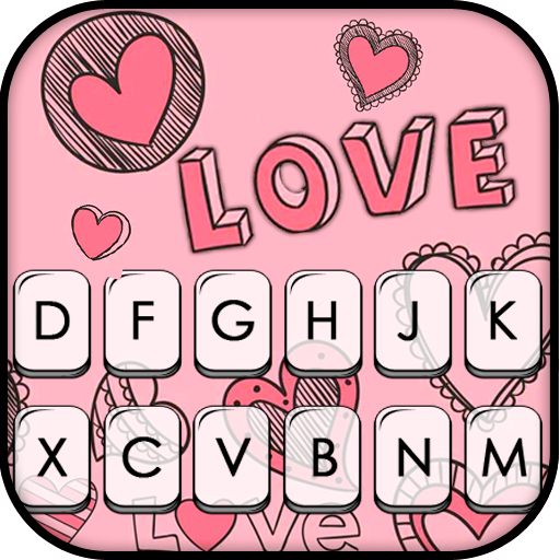 Download Thème de clavier Doodle Pink L 8.7.1_0616 Apk for android